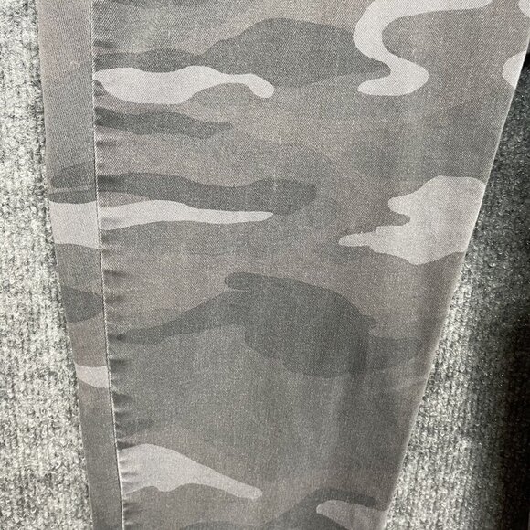 Democracy Pants Womens 8 Grey Camouflage Ab Solution Slimming Panel Skinny - Picture 16 of 16